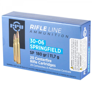 i PPU 30-06 Springfield 180 Grain Soft Point 20 Rounds Ammo