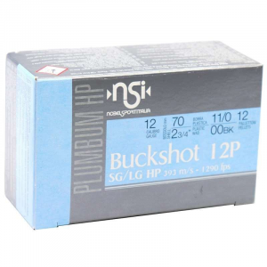 el Sport Italia Lead Buckshot 12 Gauge 10 Round Box Ammo