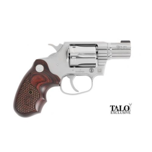 Colt Cobra 38 Special +P, 2" Brushed Stainless Barrel, Snake Scale Walnut Grips, 6 Rounds - Colt