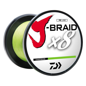 Daiwa J-Braid X8 Grand Braided Line - Chartreuse - 15lb - 3000yd - Daiwa