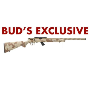 BUDS EXCLUSIVE Savage Mark II FV-SR .22LR, 20", 10+1 Desert Storm Camo, Twist Fluted Barrel - Savage Arms