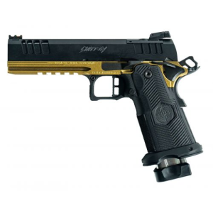 Great Lakes Firearms GL1911DS-9FSS G-GLD 1911DS Synergy 5" barrel, 20rd Magazine, Black Slide, Gold Frame - Great Lakes Firearms