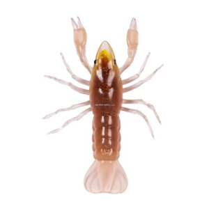 LiveTarget ICT 2.8 Crawfish Unrigged, Brown / Yellow - Mustad