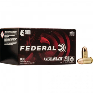 eral American Eagle Pistol .45 ACP 230 Gr. FMJ 100 Rd. Ammo