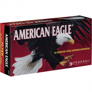 eral American Eagle Pistol 40 S&W 180 Gr. FMJ 50 Rd. Ammo