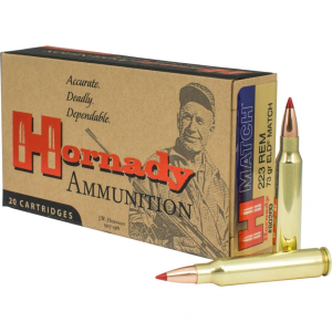 Hornady Match Rifle Ammo 223 Rem. 73 gr. ELD Match 20 rd. - Hornady