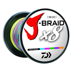 Daiwa J-Braid x8 8 Strand Braided Line 120lb 3000yd Multi Color Braid - Daiwa