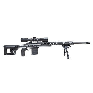 Howa Flag Chassis .308Win Black Flag - Threaded Barrel w/Scope - Howard Leight