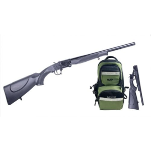 American Tactical Nomad SGS 20 GA 18.5" Single Round Black W/ Green RUKX Gear Survivor Backpack - American Tactical