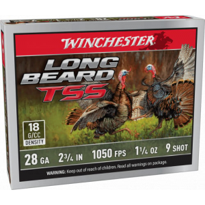 chester Long Beard TSS Shotshells 28ga 2-3/4 1-1/4oz 1050 Fps #9 5/ct Ammo