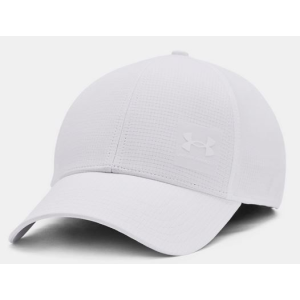 UA ArmourVent Stretch Fit Cap, Men's, White, S/M - Under Armour