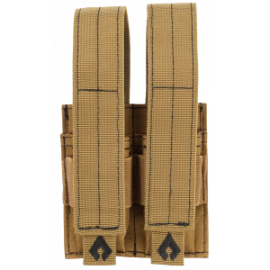 Advance Warrior Solutions PDMPTN Double Mag Pouch Pistol Tan 600D PVC Polyester - Advance Warrior Solutions