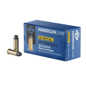 PPU .38 SPECIAL SW 158GR 50RD BOX 10 BOXES PER CASE - Ppu