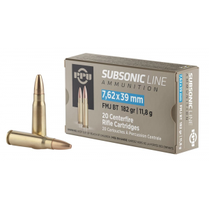  Subsonic 7.62x39mm 182 Gr Full Metal Jacket (FMJ) 20 Bx/ 25 Cs Ammo