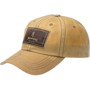 Browning Cap Antiquity Wax Rec Patch Tan Wax - Browning