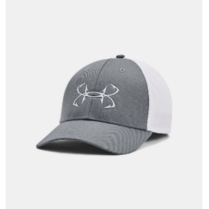 UA Men's Fish Hunter Mesh Cap Pitch Gray/White Large/X-Large - Under Armour