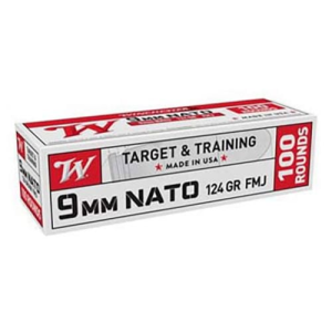 Winchester 9mm Nato 124gr FMJ Ammunition - Winchester