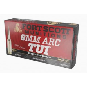 t Scott Munitions Lead Free Rifle 6mm Arc 90gr Brass Case 20rd Ammo