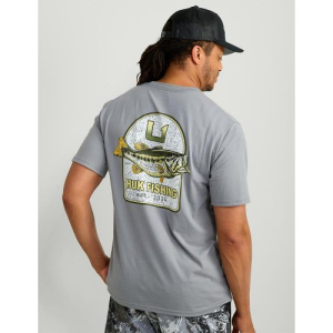 Huk KC Badge Series Short Sleeve Shirt Night Owl Small - Marolina Dba Huk