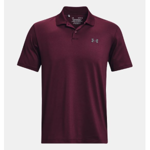 UA Men's Performance 3.0 Polo Dark Maroon/Pitch Gray Small - Under Armour
