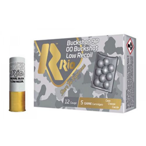 al Buckshot Low Recoil 12 Gauge 2 3/4 9 Pellets #00 Buckshot 250/Case Ammo