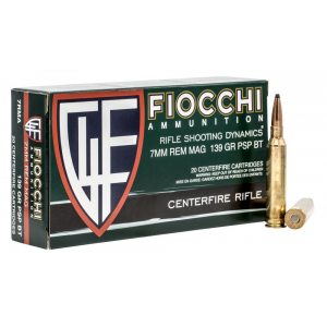 cchi Shooting Dynamics7mm Rem Mag 139 GR Pointed Soft Point (PSP) 20 Bx/ 10 Cs Ammo