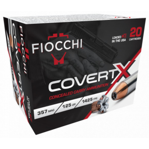 cchi CovertX 357 Magnum 125gr Jacketed Hollow Point 20 Per Box/10 Case Ammo