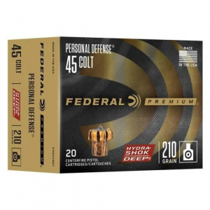 eral Hydra-Shok Deep Handgun Ammunition .45 Colt 210 Gr JHP 913 Fps 20/ct Ammo