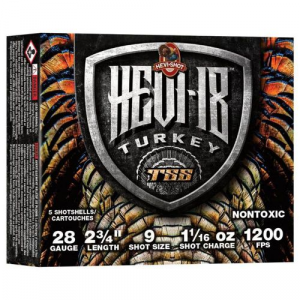 I-Shot Hevi-18 Shotshells 28 Gauge 2-3/4 Chamber 1-1/16oz #9 Shot 5 Rounds Ammo