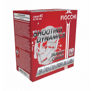 cchi Shooting Dynamics Shotgun 12 Gauge 2.75 1 1/8oz #8 Shot 25 Rounds Ammo