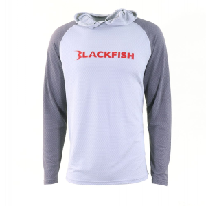 Blackfish CoolCharge UPF Angler Sun Hoodie - Grey Storm Size XXL - Blackfish