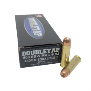 Double Tap 500 Equalizer Handgun Ammo, .500 S&W, 455 Grain, 20 Rounds - Double Tap Ammunition