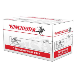 Winchester Ammunition USA 5.56mm 55gr FMJ 150rds - Winchester Ammunition