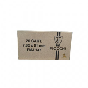 cchi Range Dynamics Rifle Ammunition 7.62x51mm 147 Grain Full Metal Jacket 20 Rounds Ammo