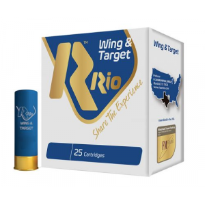  Ammunition Wing & Target Shotun 20 Gauge 2.75 7/8oz #8 25 Rounds Ammo