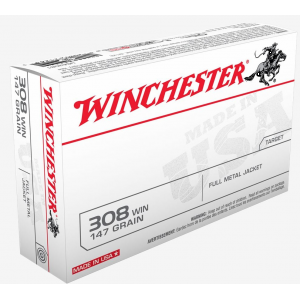 chester USA 7.62 NATO/308 Win 147gr FMJ 20rd Box Ammo
