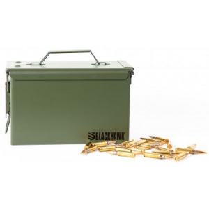 ckhawk Can 50/30 Cal Plus 100 Rounds .308 Winchester 143 Grain FMJ Ammo