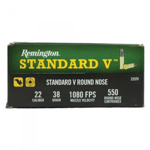 ington Standard Velocity Rimfire Ammunition .22LR 36gr LRN 1080 Fps 550/ct Ammo