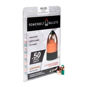 Powerbelt Bulk Pack AeroTip Bullets 50 cal 295 gr 50 Pack - Powerbelt