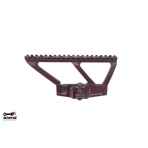 Arsenal Picatinny Scope Mount w/ Plum Hard Anodized for AK Variant Rifles with Side Rail - Arsenal Firearms