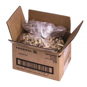 eral Champion 9mm 115gr FMJ 500rd Bulk Pack Ammo