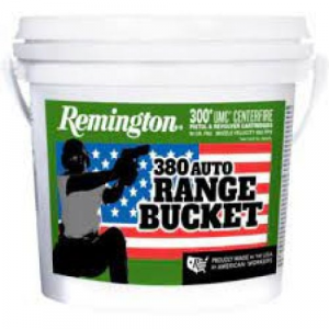 ington Range Bucket UMC Pistol 380 ACP 95 Gr. FMJ 300 Rd. Ammo