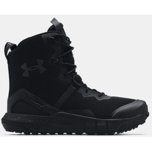 UA Micro G Valsetz Wide (4E) Tactical Boots, Men's, Black, Size 8 - Under Armour