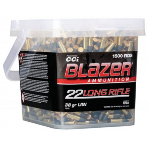  Blazer Rimfire 22 LR 38gr LRN 1500 Round Bucket Ammo