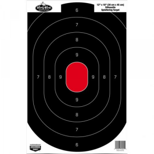 Birchwood Casey Dirty Bird Silhouette Target 12 x 18 in. Black & Red 100 Pa - Birchwood Casey