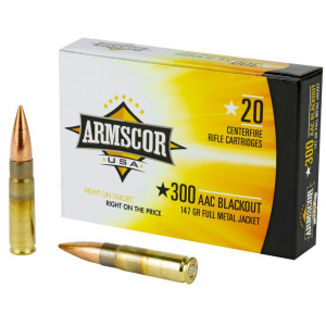 scor Precision .300 BLK 147 Grain FMJ 100rds Ammo