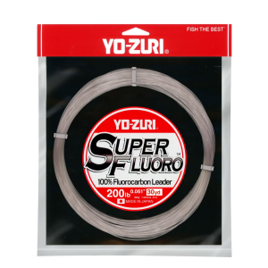 Yo-Zuri SuperFluro Fishing Line, Disappearing Clear, 200lb Break Strength, 30 Yards - Yo-Zuri