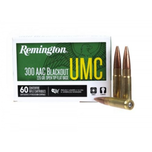 ington Ammunition UMC 300 Blackout 220 Gr Open Tip Flat Base 50 Bx/ 8 Cs Ammo