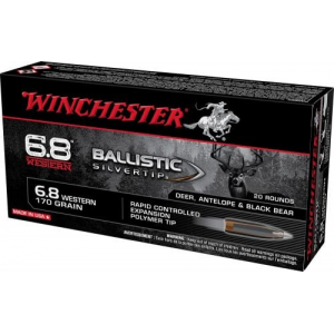 chester Ballistic Silvertip 6.8 Western 170 Gr Rapid Controlled Expansion Polymer Tip 20 Bx/10 Cs Ammo