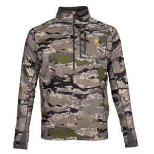 Browning Monroe 1/4 Zip Shirt Ovix Small - Browning